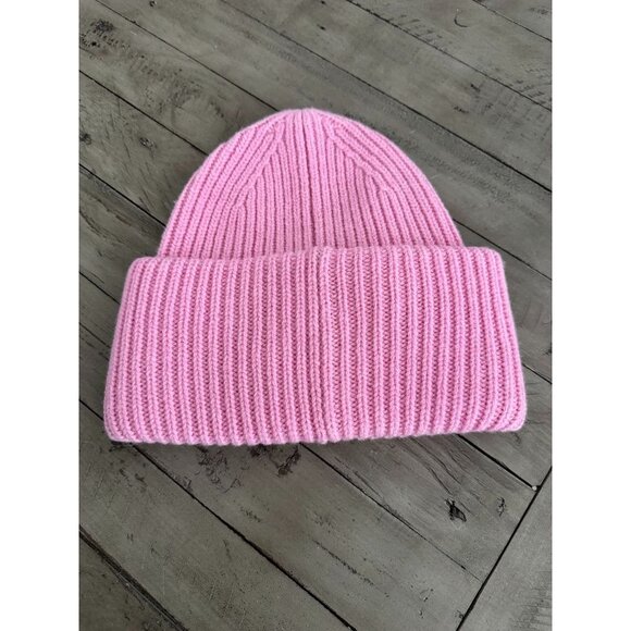 Acne Studios Large face logo beanie Bubble Pink - Picture 2 of 3